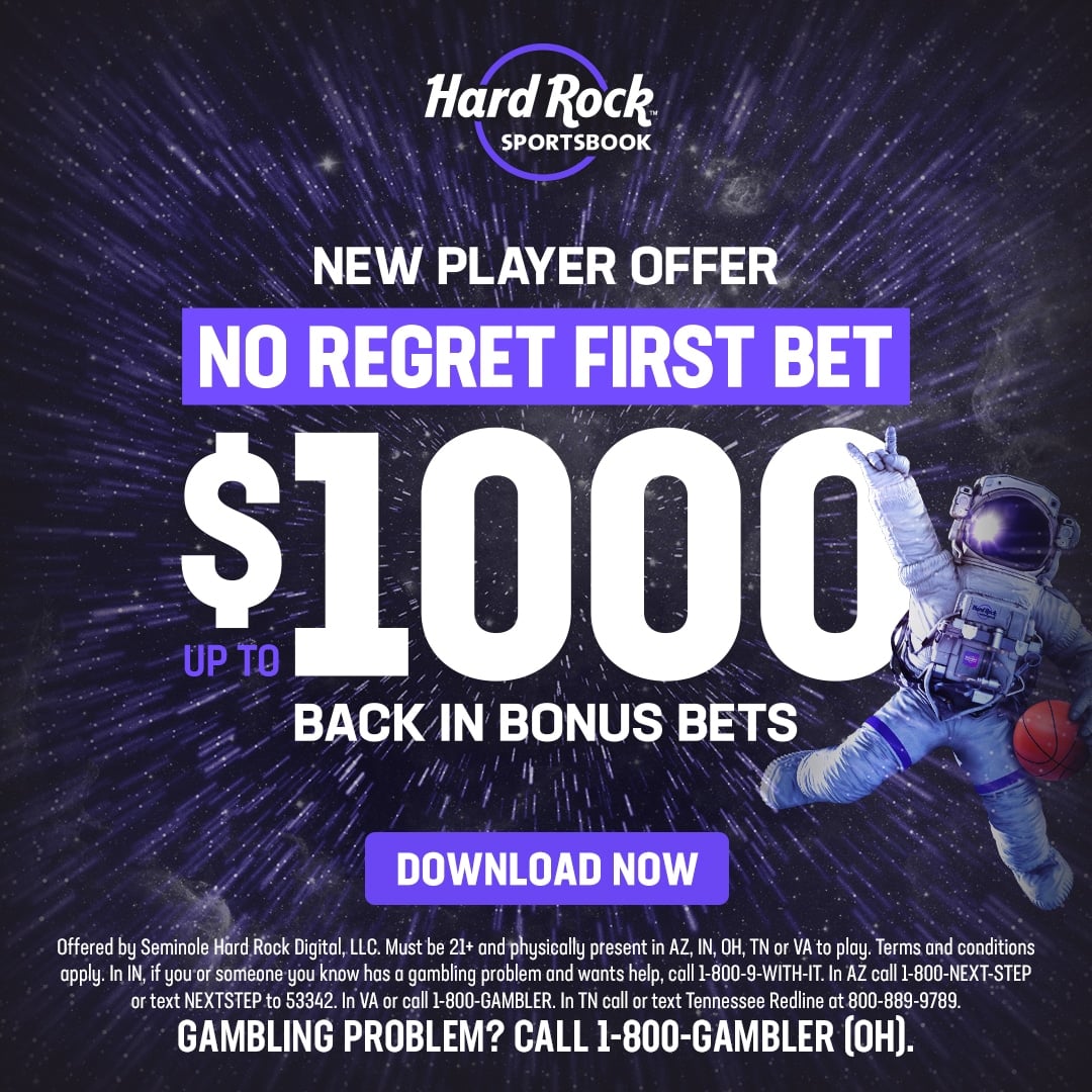 New player offer. No regrets first bet $1000 back in bonus bets.