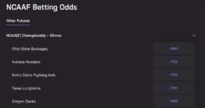 hard rock bet ncaaf odds