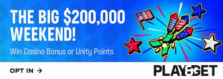 The big $200,000 weekend! Win casino bonus or Unity points