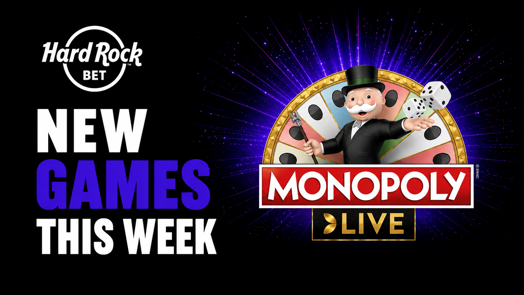 New Games This Week at Hard Rock Bet include Monopoly Live